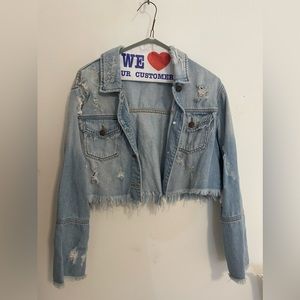 Cello Cropped Jean Jacket